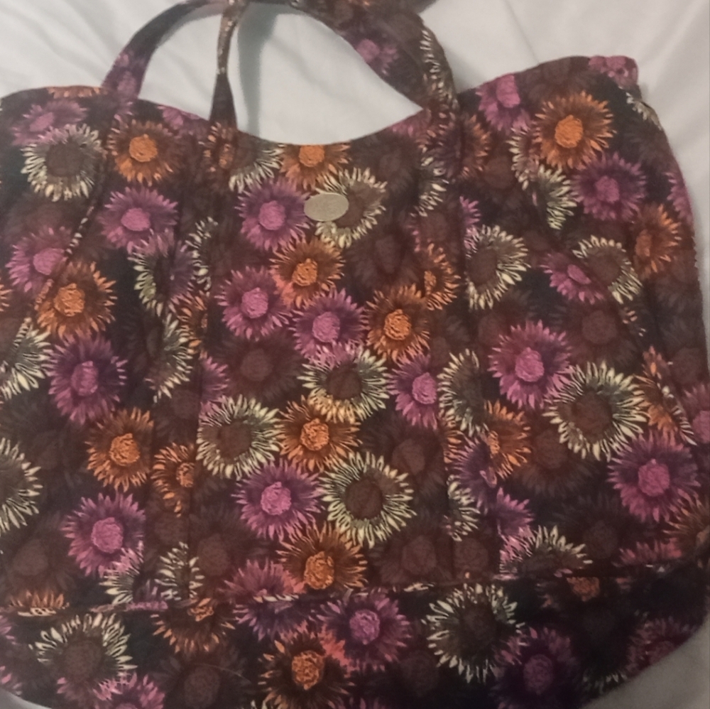 Mona B Multicolor Floral Tote Bag